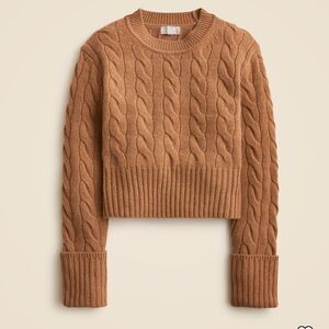 JCrew Collection cashmere cuffed crewneck
sweater Size Small